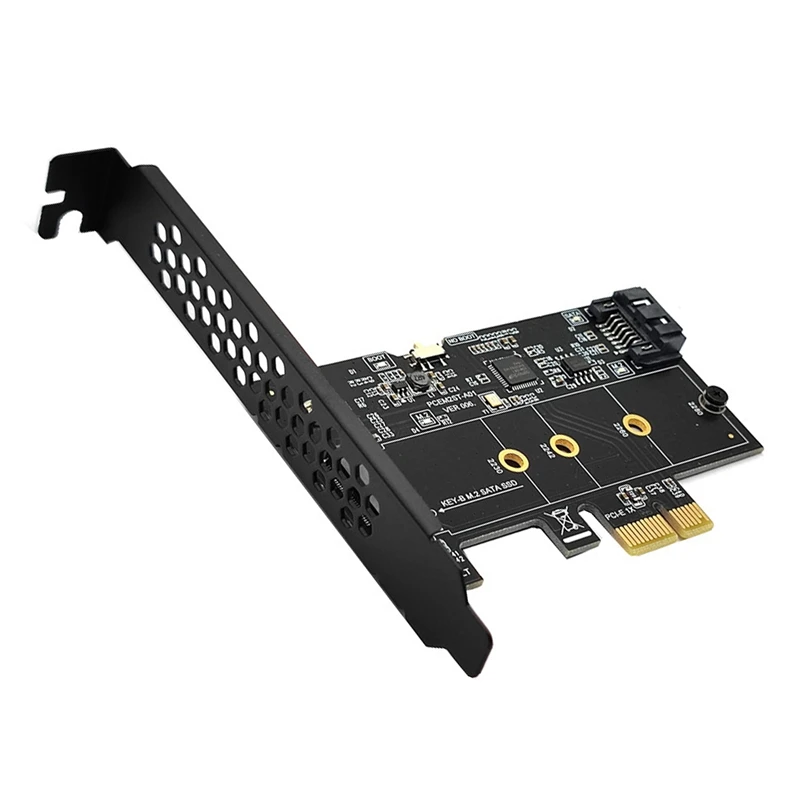 

PCI-E To SATA3.0+M2 NGFF Expansion Card 6Gbps Adapter Card Expansion IPFS Hard Disk Adapter Card