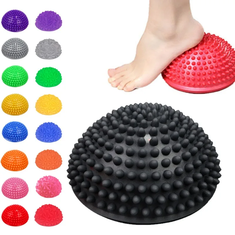 

Inflatable Yoga Massage Balls PVC Half Sphere Fitball Women Children Trainer Balancing Ball Gym Health Sports Pilates Fitness