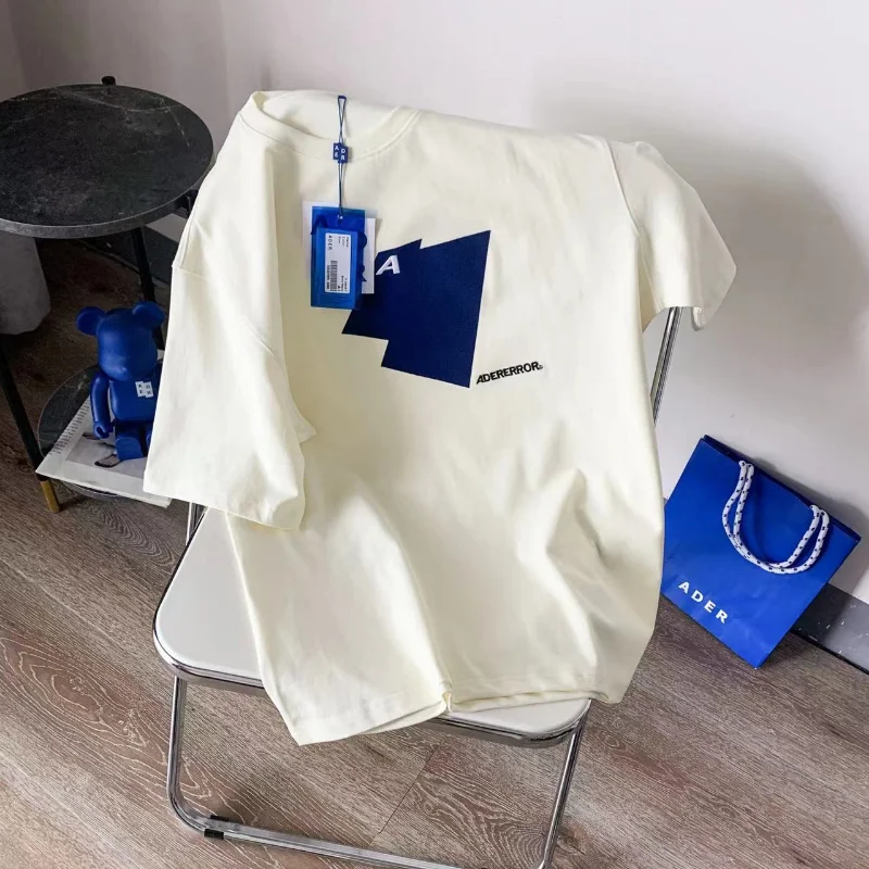 

ADER Geometric Logo Oversize Women Men's FashionT-shirt 100% Cotton Original Package