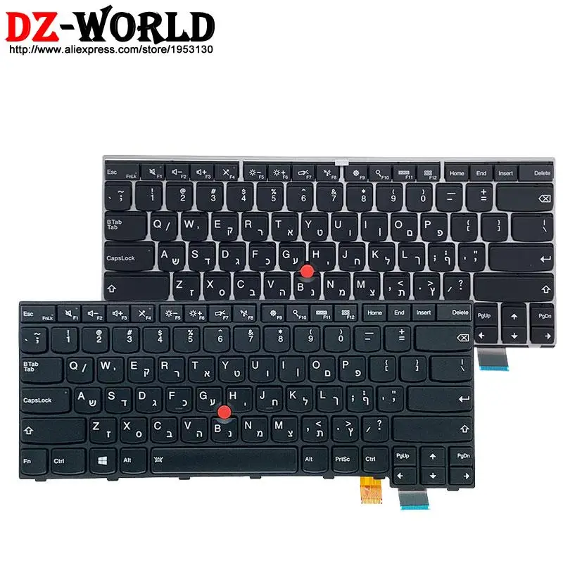 

New Original Hebrew Israel Backlit Keyboard for Lenovo Thinkpad 13 T460S S2 2nd T470S Laptop Teclado 01YR102 01ER883