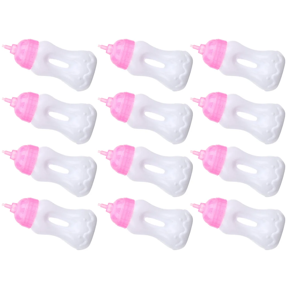 

Миниатюрные Бутылочки для младенцев, 12 шт., Детские аксессуары, бутылочки для сока из ПП для девочек