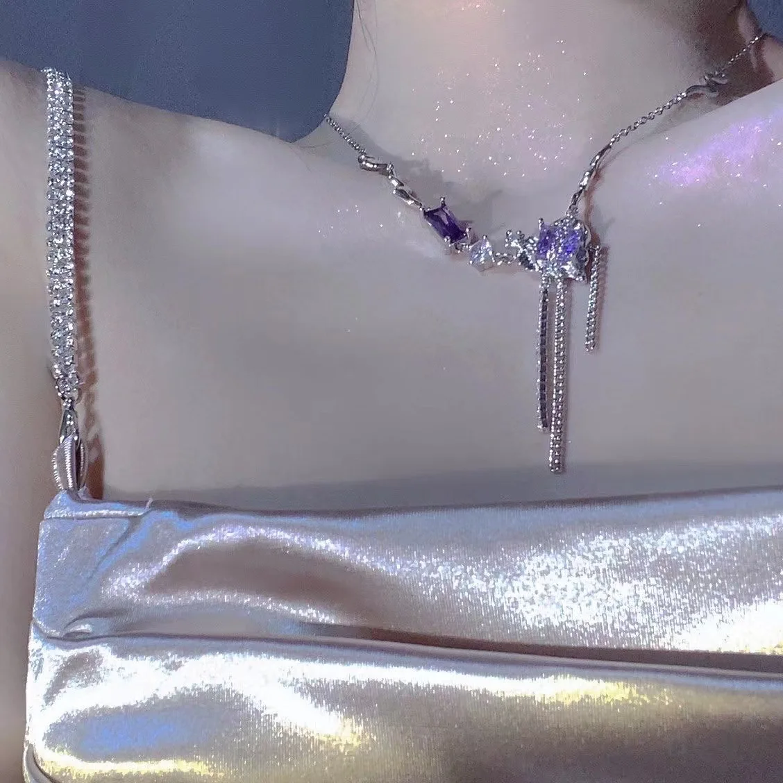 

Цепочка «Catch the Mayfly» Y2k металлическая Плиссированная, эксклюзивное ожерелье в стиле ins, 1 шт.