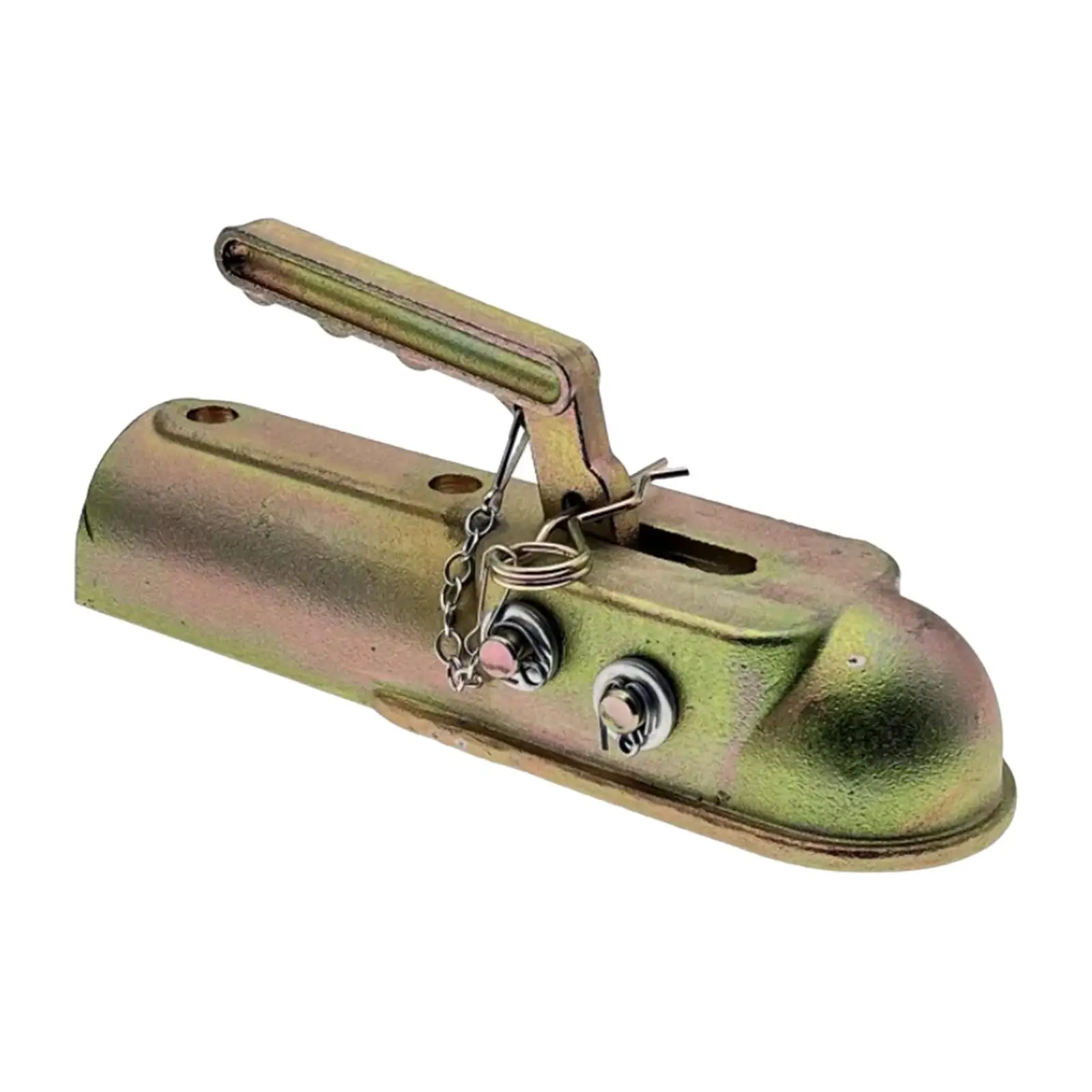 

Straight Tongue Trailer Coupler Accessory RV Parts for Camper Boat Reusable Automobile Repairing Accessory Professional