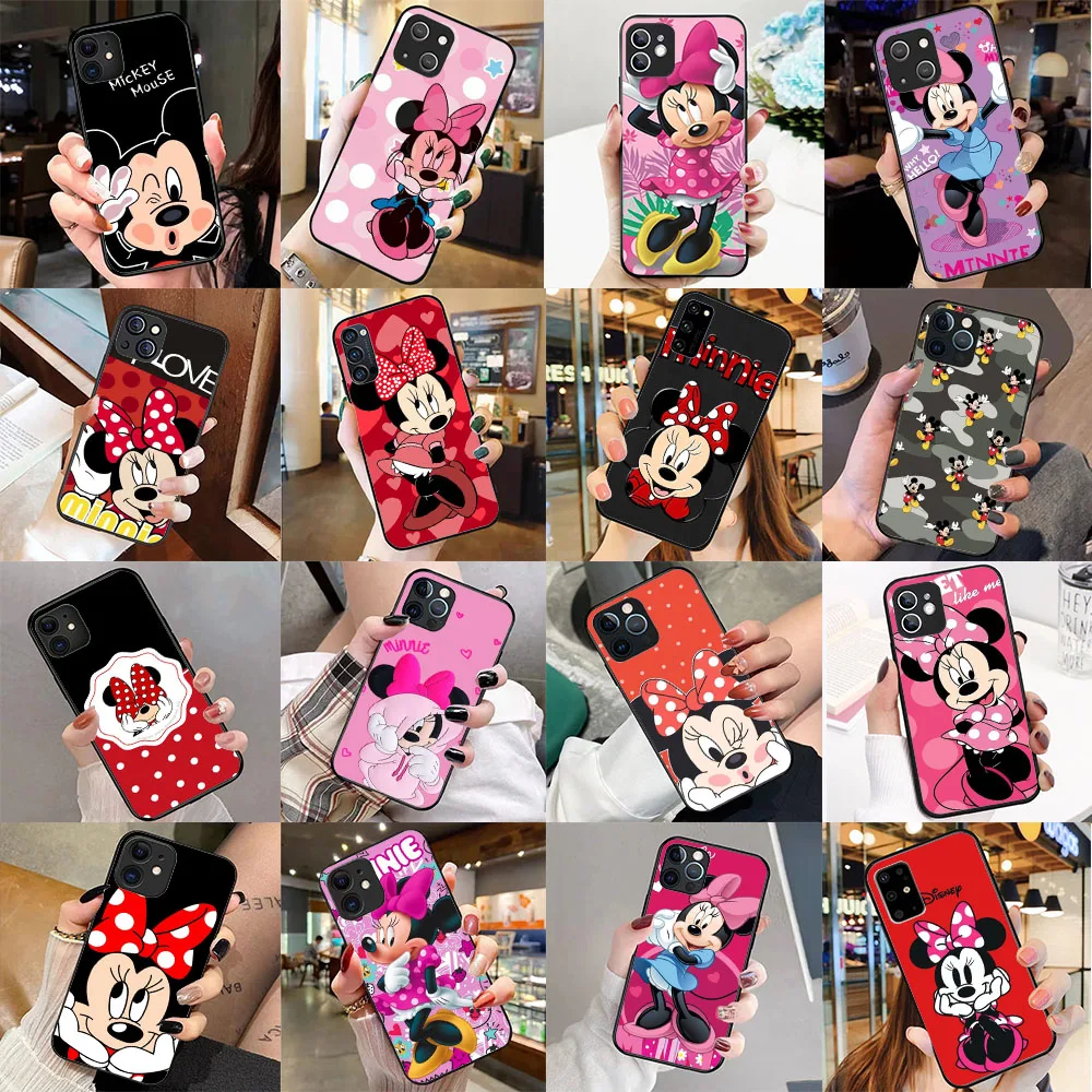 

PY-51 Minnie Silicone Case for Huawei Mate P Smart 30 20 P30 P20 P40 Y7A Y5P Y6P Lite Pro