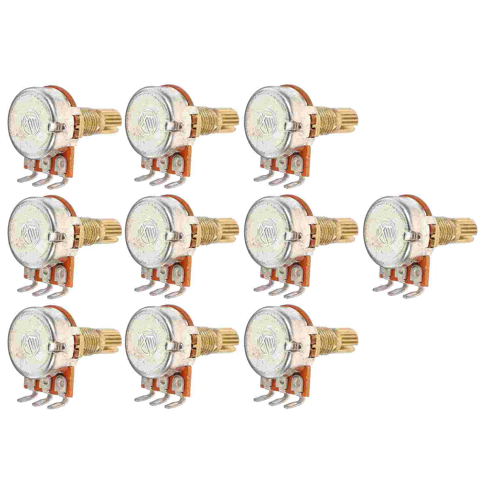 

10pcs Guitar Audio Potentiometer Replacement 250k Pot For Guitar Potentiometer