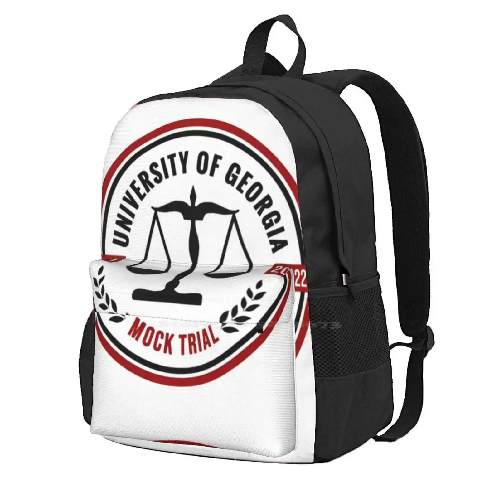 Uga Mock Trial 21-22 3D Print Design Backpack Student Bag Mock Trial Uga Amta