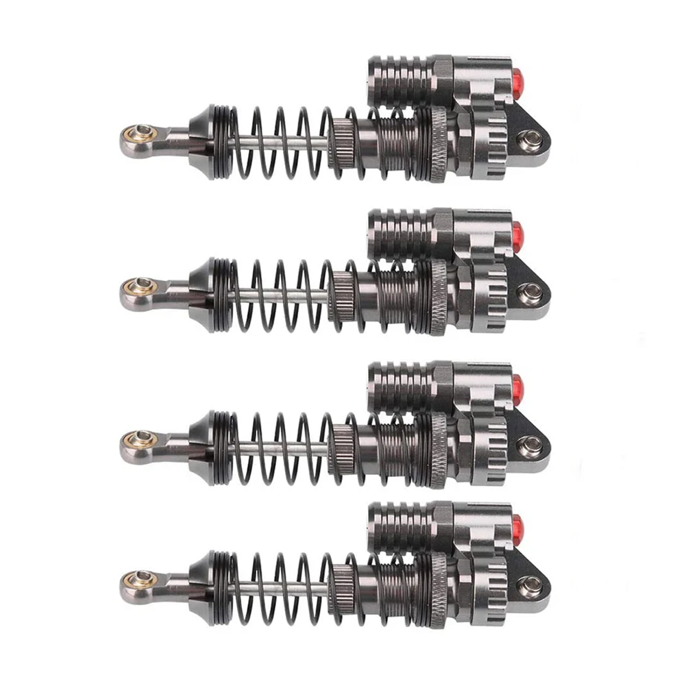 

4 Pieces Adults Children RC Toy Car Aluminum Shock Absorbers Model Vehicle Metal Dampers Automotive Accessories Replacing Parts