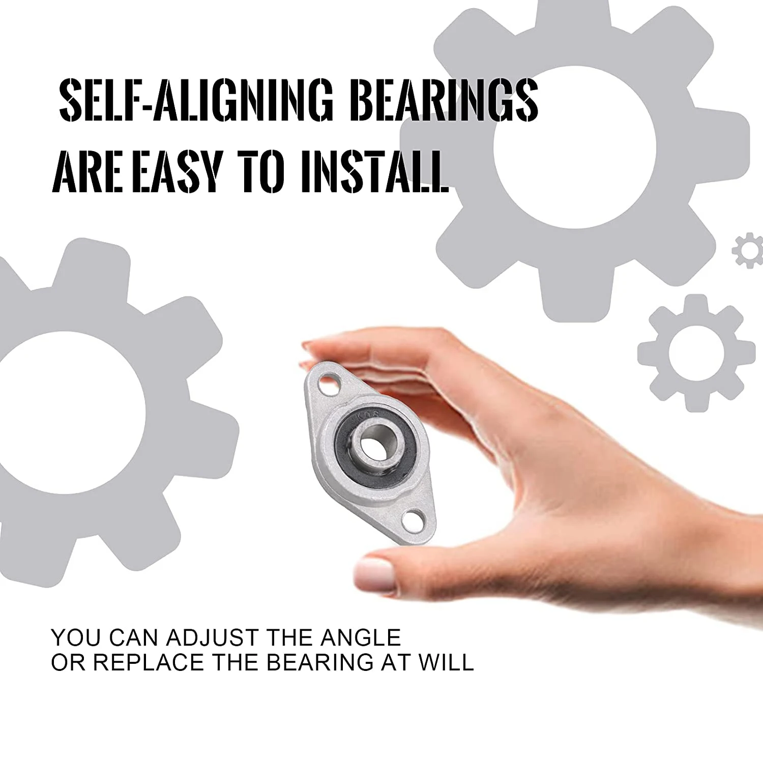 4 шт. KFL08 опорный блок фланцевые подшипники из цинкового сплава 8 мм