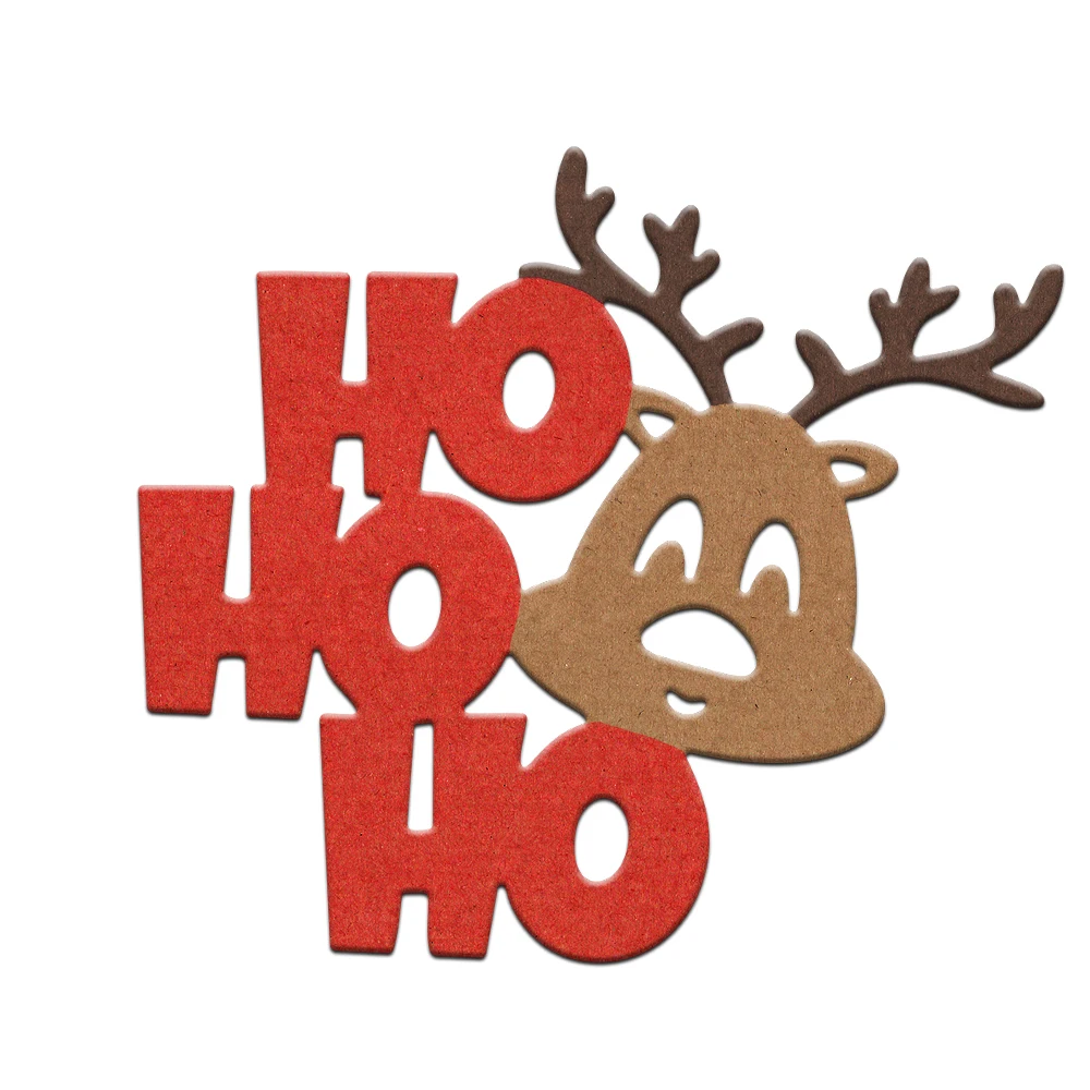 MangoCraft Рождественский олень HOHO Вырубные штампы DIY Товары для скрапбукинга