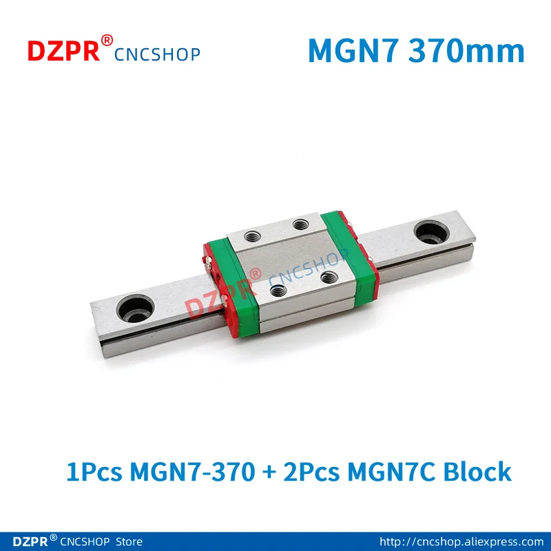 7 мм рельсовый MGN7 - L 370 миниатюрный линейный блок MGN7C (1 шт. рельсовые направляющие +