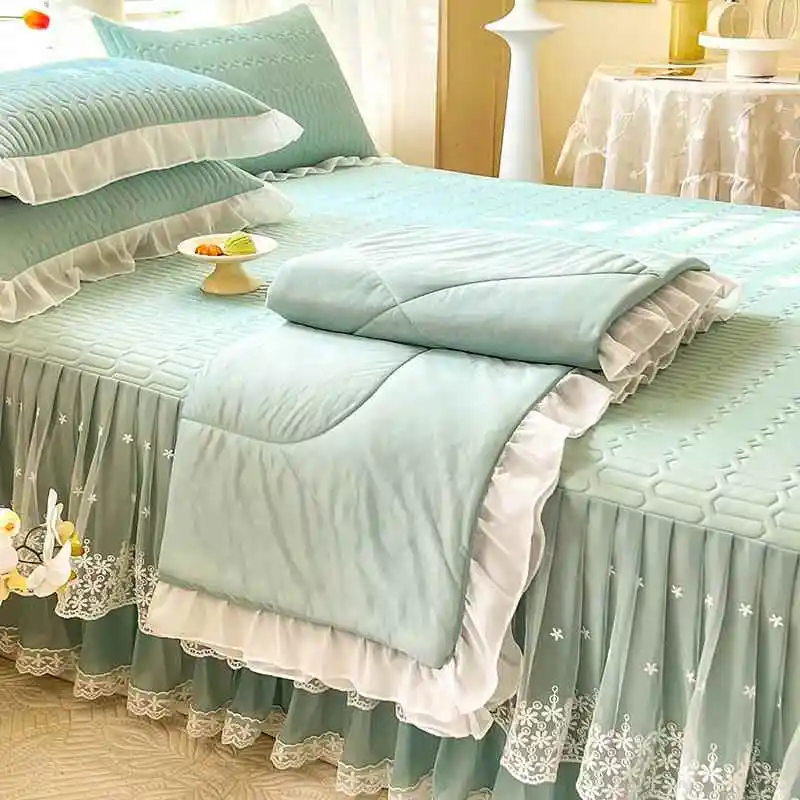 Чехол на юбку из ледяного шелка цельный мягкий коврик для кондиционера комплект