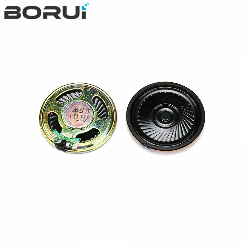 

2pcs/lot New Ultra-thin speaker 8 ohms 0.5 watt 0.5W 8R speaker Diameter 40MM 4CM 50MM 5CM thickness 5MM