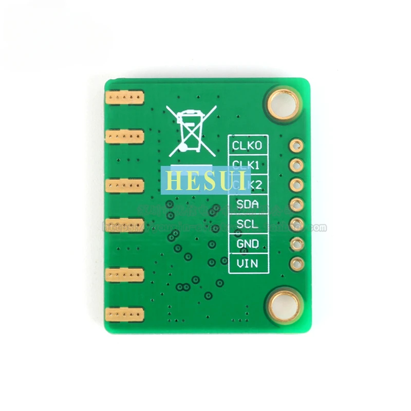 Si5351A 3-канальный генератор тактовых сигналов 8 кГц-160 МГц/4-слойная печатная плата