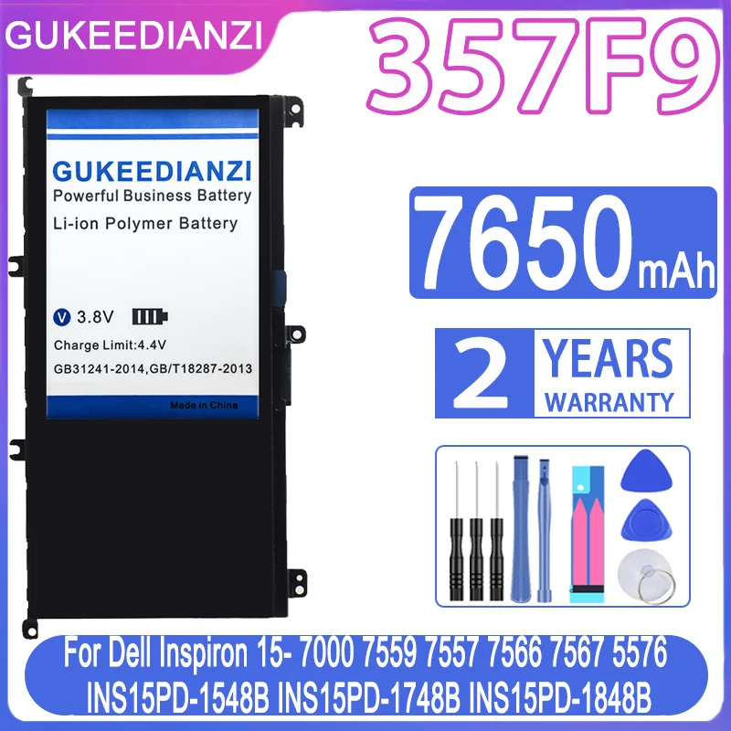 Аккумулятор 357F9 7650 мАч для Dell Inspiron 15- 7000 7559 7557 7566