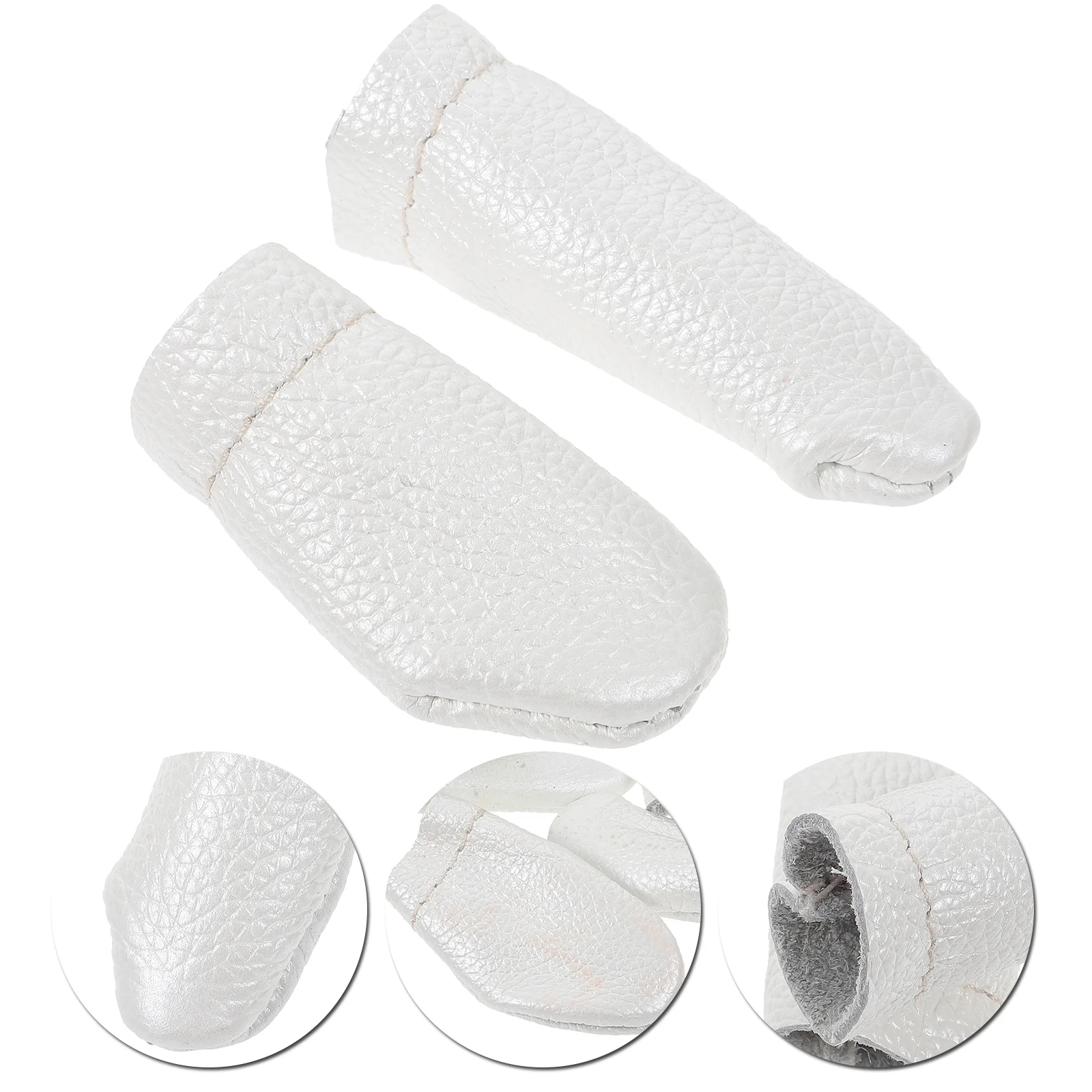 

Finger Sewing Protector Thimble Cots Guards Thumb Protectors Felting Needle Knitting Guard Fingertip Covers Pu Cover Diy Condoms
