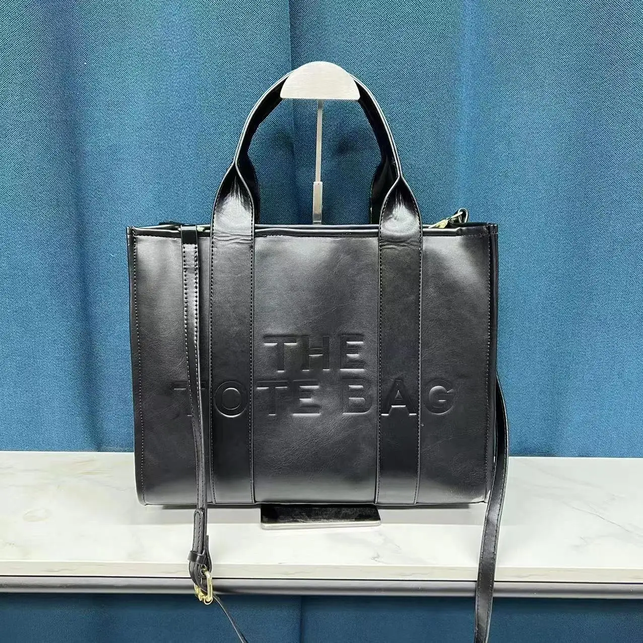 Boutique Women Large Tote Bag Pu Leather Handbag Fashion Designer Shopper Purses 2022 Luxury Brand Lady Shoulder Crossbody Bags images - 6
