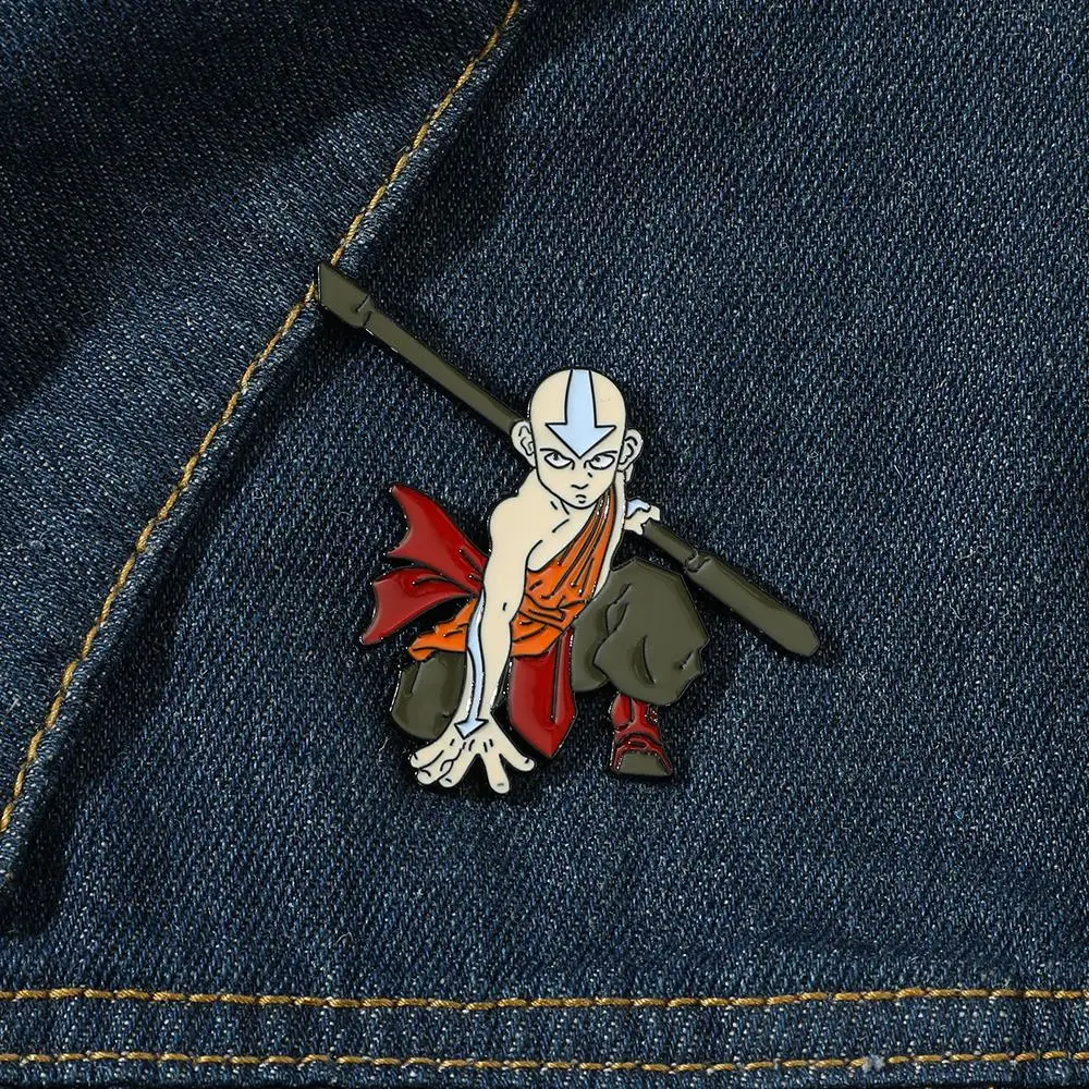 

Avatar The Last Airbender Anime Enamel Pins Appa Momo Brooch for Kids Fashion Lapel Pin for Clothes Backpack Bags Badge Gifts