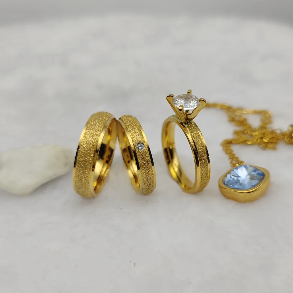 Искусственные ювелирные изделия из нержавеющей стали кольца обещания Дубая