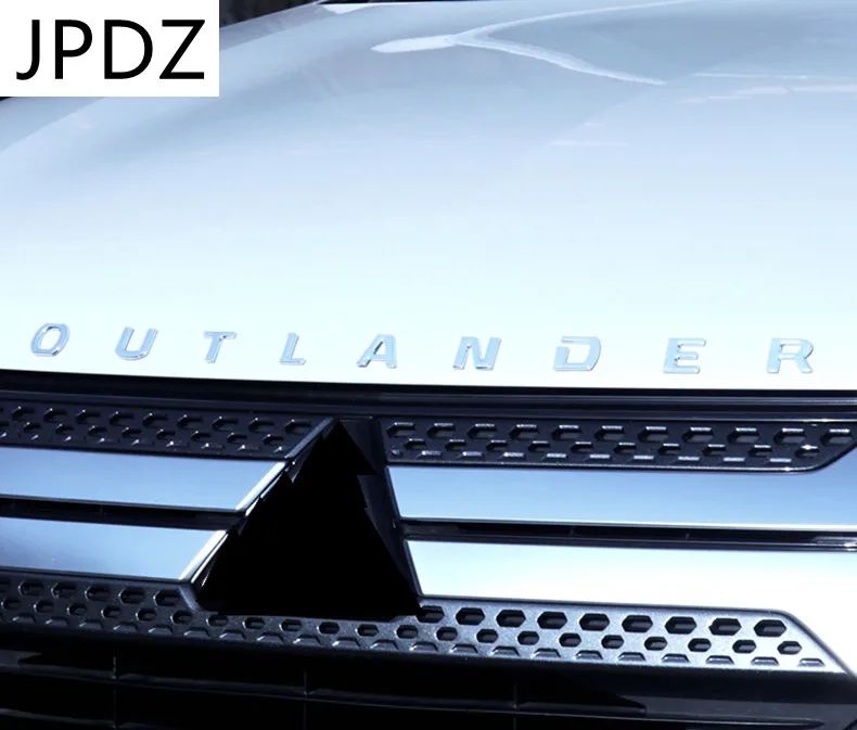 

Наклейка OUTLANDER с надписью для тюнинга автомобиля для Mitsubishi, украшение для передней головки капота, значок, наклейка, аксессуары