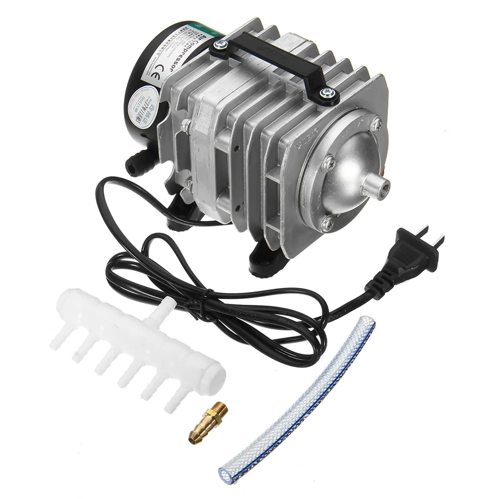 

220V 45W 70L/min Air Compressor Pump Electromagnetic Oxygen Aquarium Fish Pond Compressor Hydroponic Air Aerator ACO-318 Pump