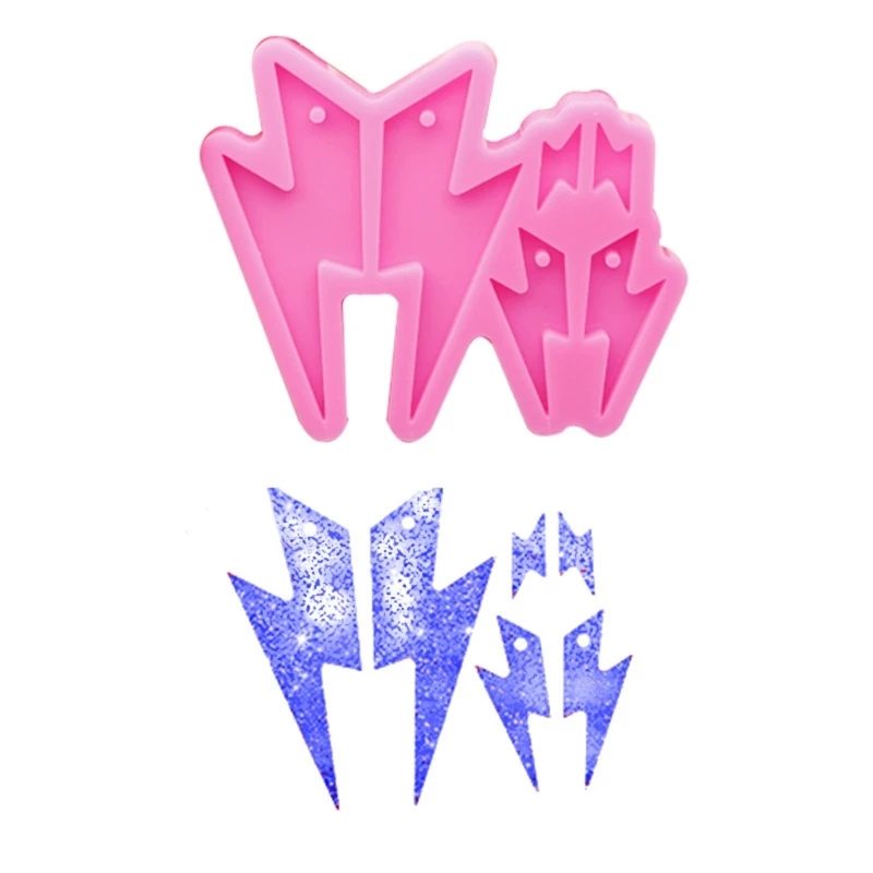 

Мигающие Серьги, Кулон, полимерная форма, капли для ушей, силиконовые формы DIY 124A