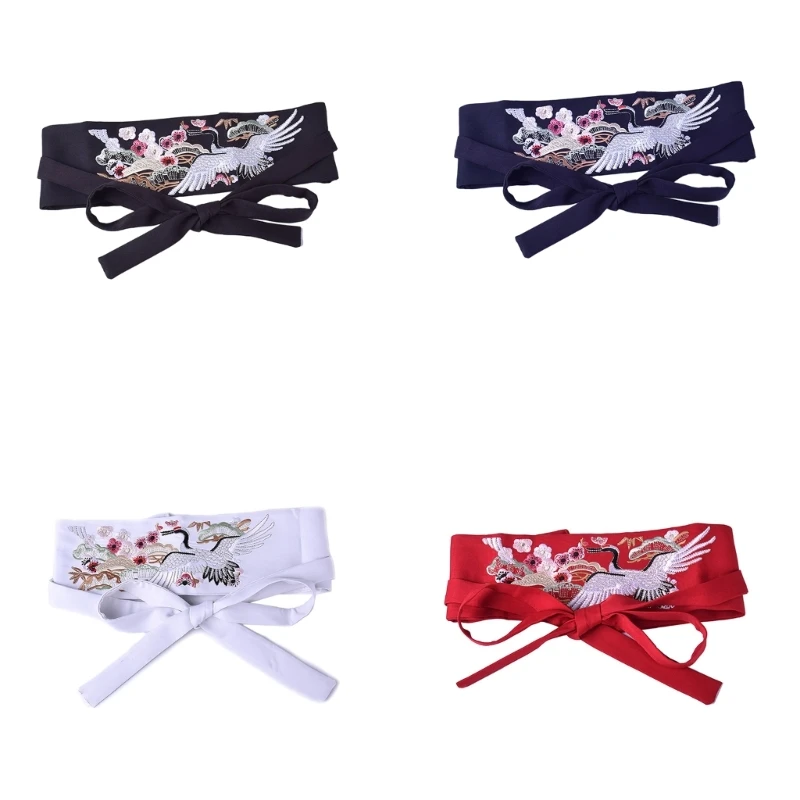 

Graceful Hanfu Tie Belt Waist Belt Embroidery Han Chinese Clothing Accessories