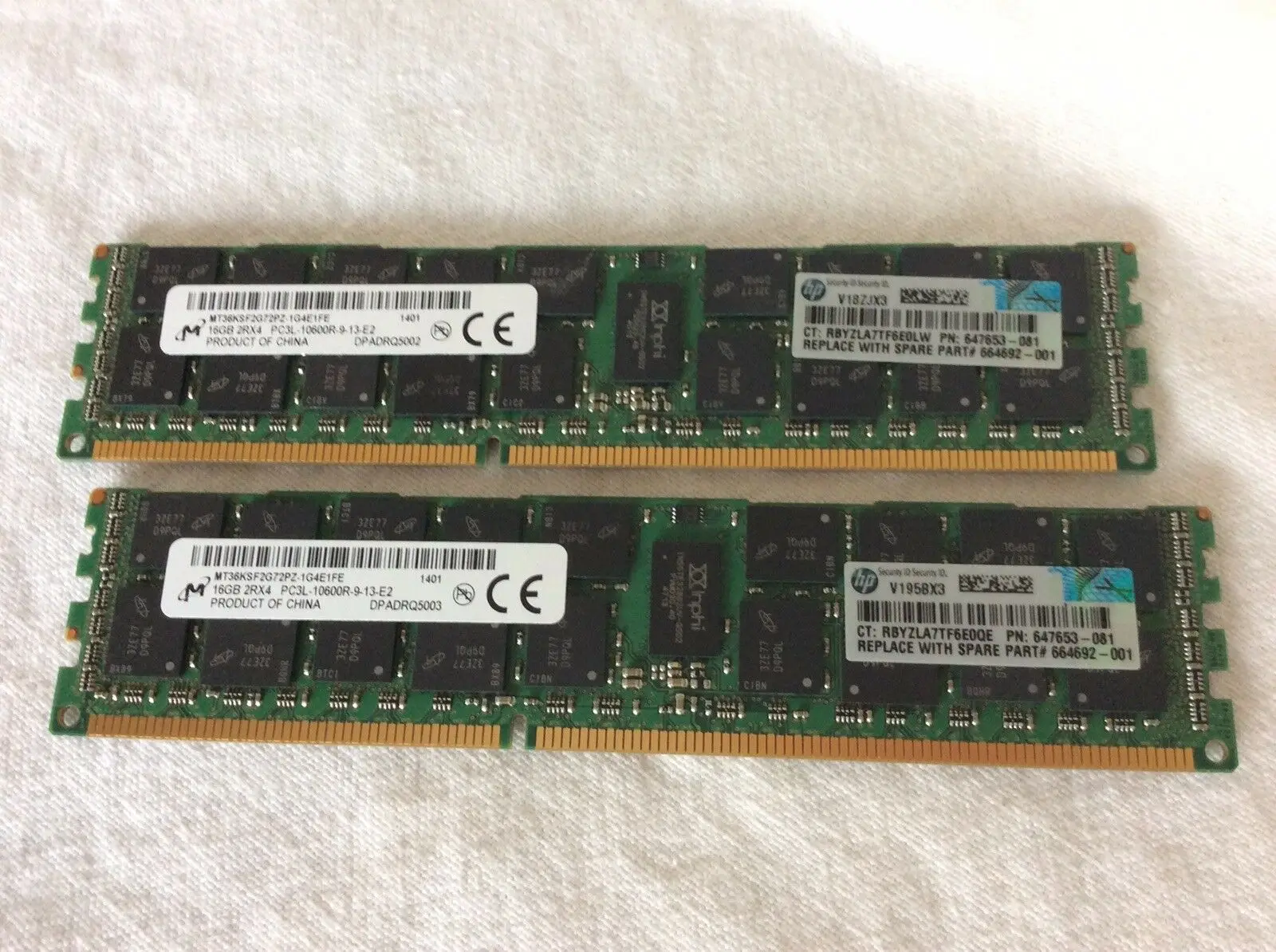

627812-B21 632204-001 628974-081 Server memory 16G 1333 REGECC