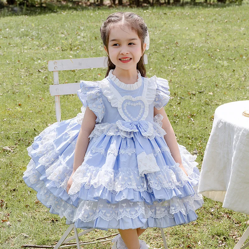 

Design 2022 Summer New Lolita Poncho Skirt Girls' Princess Banquet Dress Vest Dress