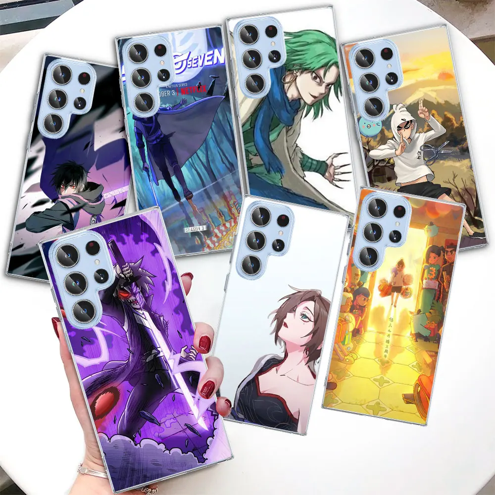 Прозрачный чехол для Samsung Galaxy S23 S22 Ultra S10e, чехол для S21 S20 FE S10 5G S9 S8 Plus S7 Edge, мягкий чехол для телефона с аниме Fudna Killer Seven