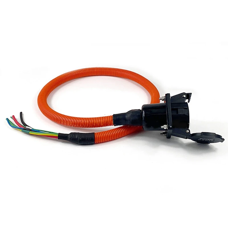 Переходник 32A SAE J1772 зарядная розетка переменного тока с сильфоном для