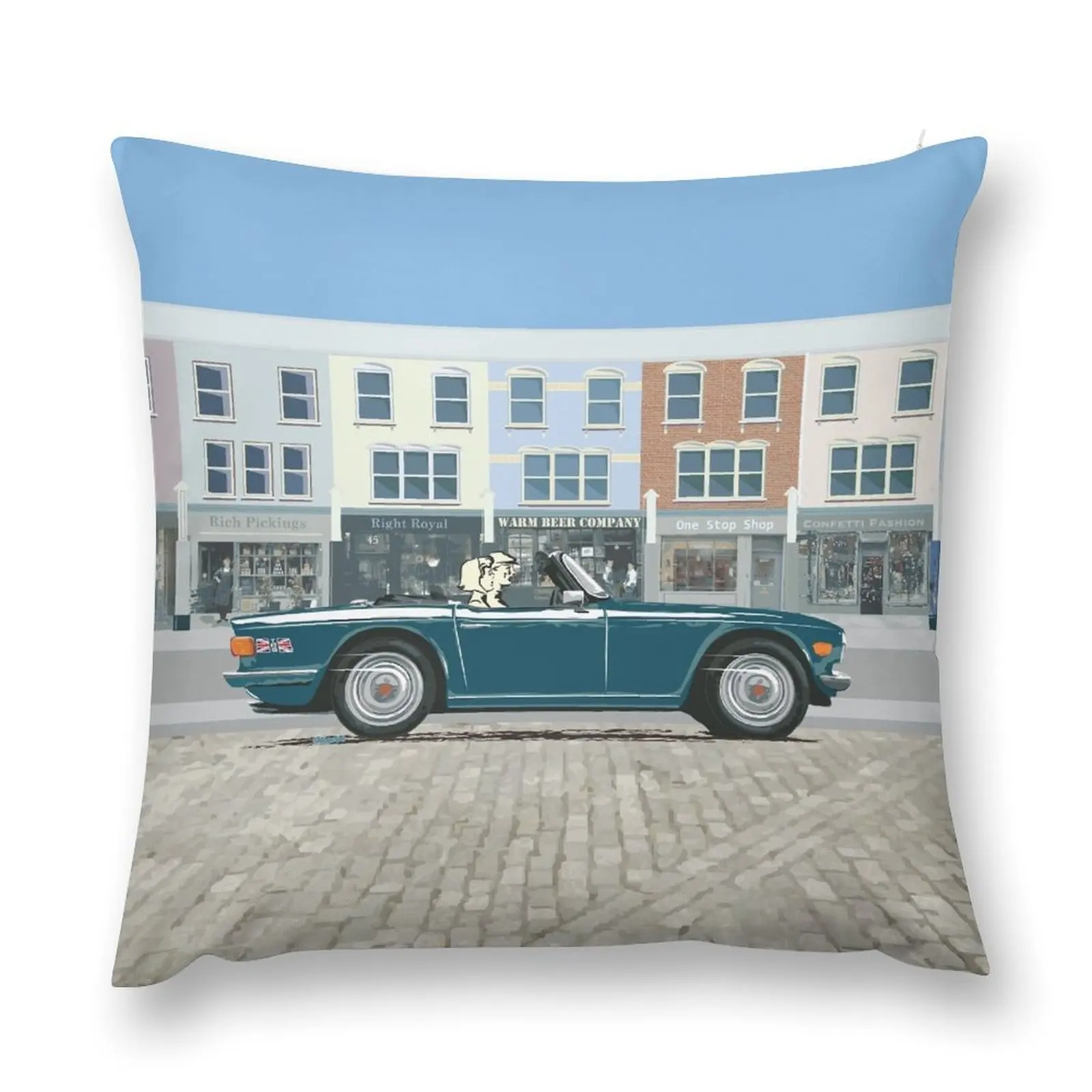 Кряква зеленого цвета TR6 – классическая подушка для британского спортивного