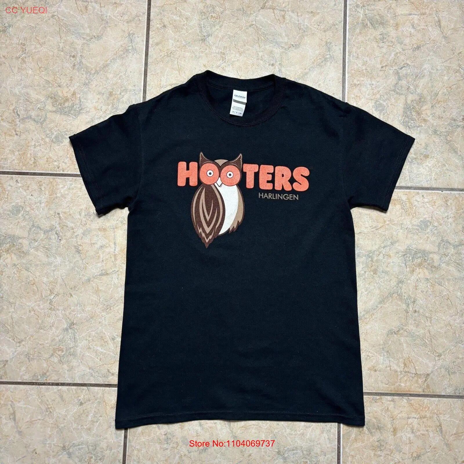 Винтажные толстовки Harlingen Техасская черная футболка с коротким рукавом Футболка