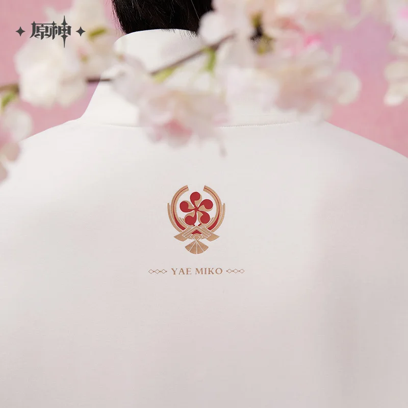 MiHoYo официальная игра Genshin Impact Yae Miko Косплей толстовки Топы тематический принт