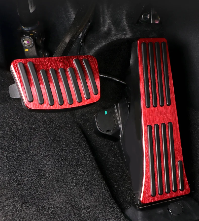 

Car Pedals Pad Covers Fit For Hyundai Tucson 2021 2022 NX4 Hybrid Accelerator Fuel Brake Footrest Pedal Plate Cover Accessories