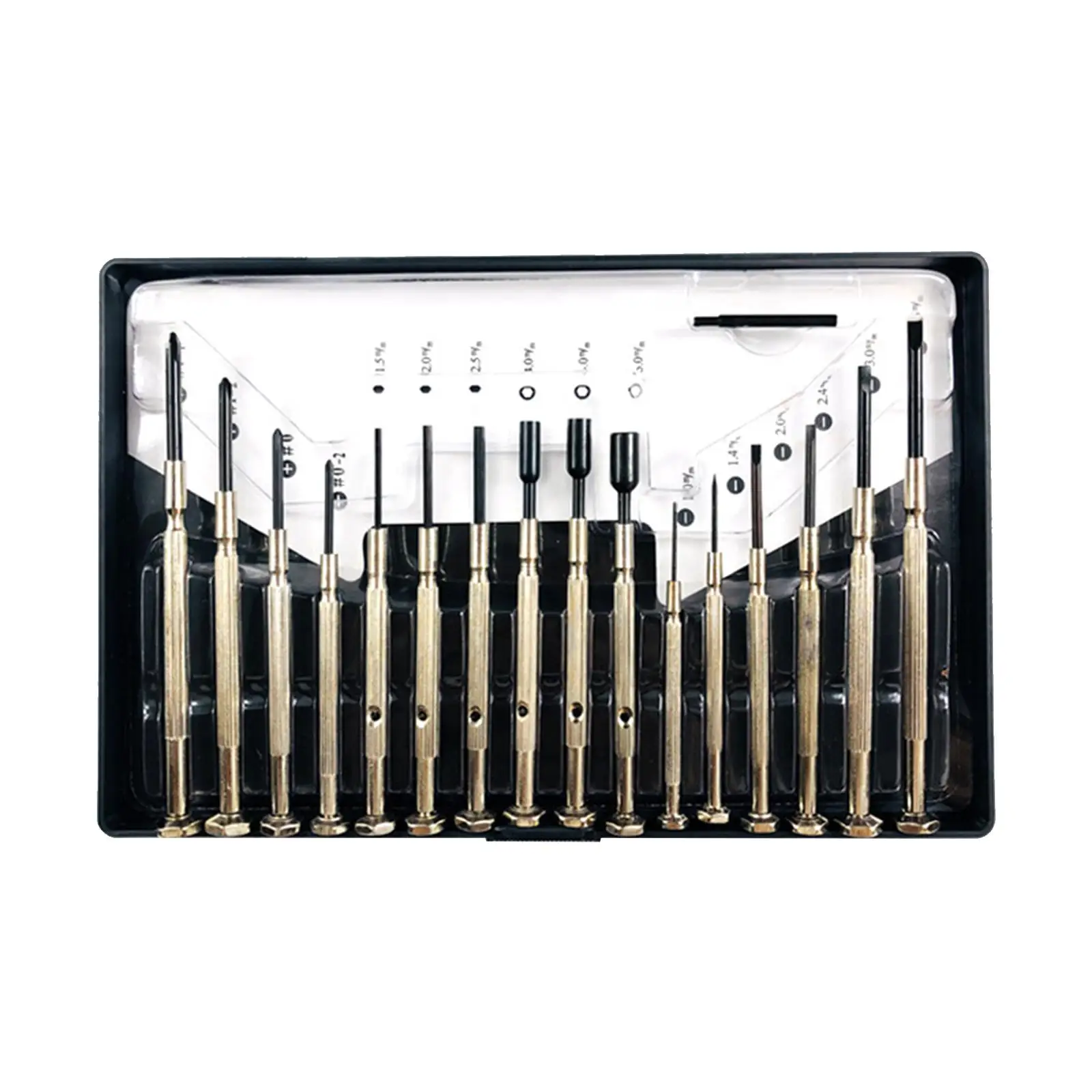 

16x Precision Screwdriver Set Hand Tools Portable Nutdriver Glasses Screwdriver for Repairing Camera Electronics Glasses Watch