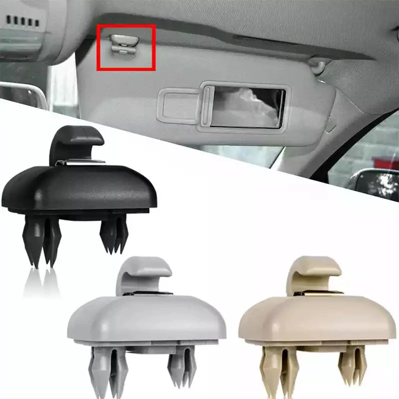 

2Pcs Car Sun Visor Clip Gray Interior Hanger Hook Clip Bracket For A1 A3 S3 ect