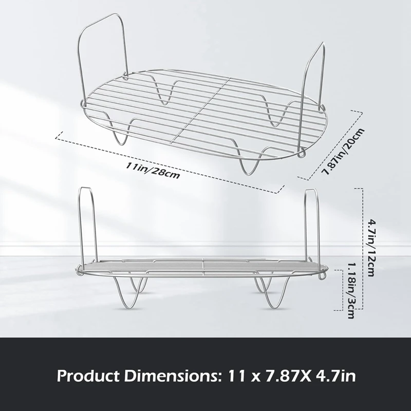 Steam Roast Rack For Ninja Foodi Possible Cooker 8.5 Qt MC1000 MC1001 MC1010 Series Slow Crock Pot Durable