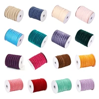 about 50yardsroll 19 colors single face velvet ribbon cord wedding party decoration for diy crafts jewelry making gift wrapping