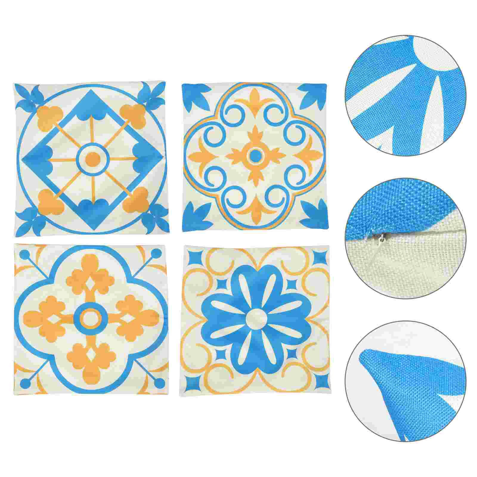 

4Pcs Decorative Modern Pillowcase Fashion Pillow Cover Home Bed Pillow Protector