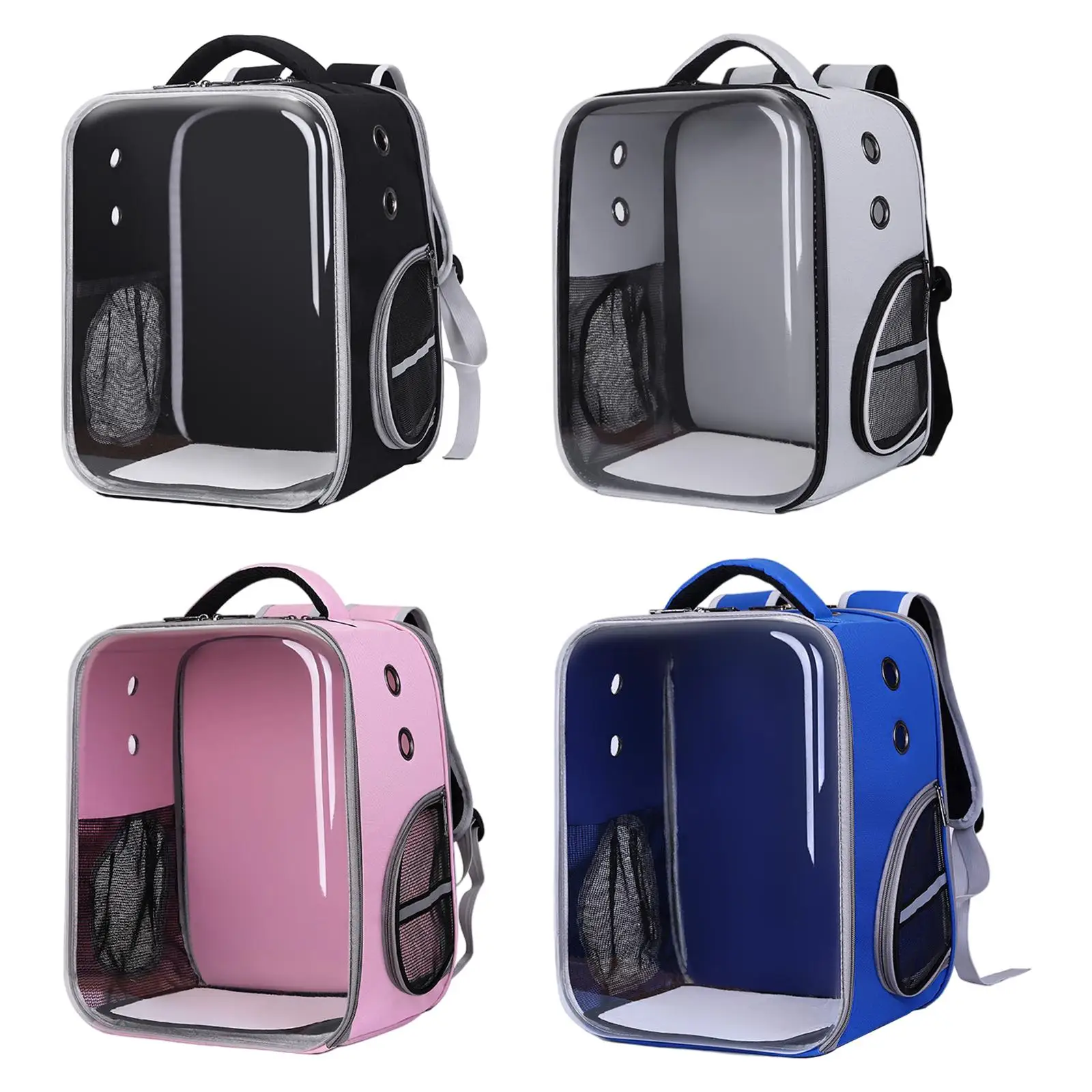 

Kittens Cat Carrier Bag Oxford Cloth Clear Breathable Mesh Ventilated Handbag Cat Carrier Backpack for Outdoor Activities Outing