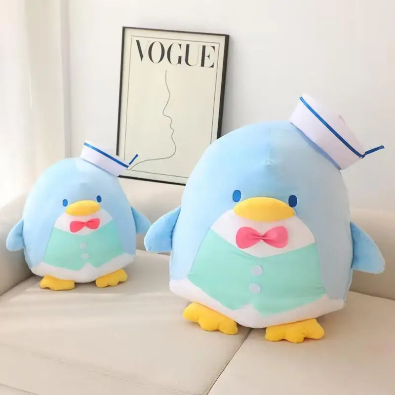 

Cartoon Cute Japanese Girl Heart Blue Penguin Doll Plush Car Pillow Home Decoration Children's Gift