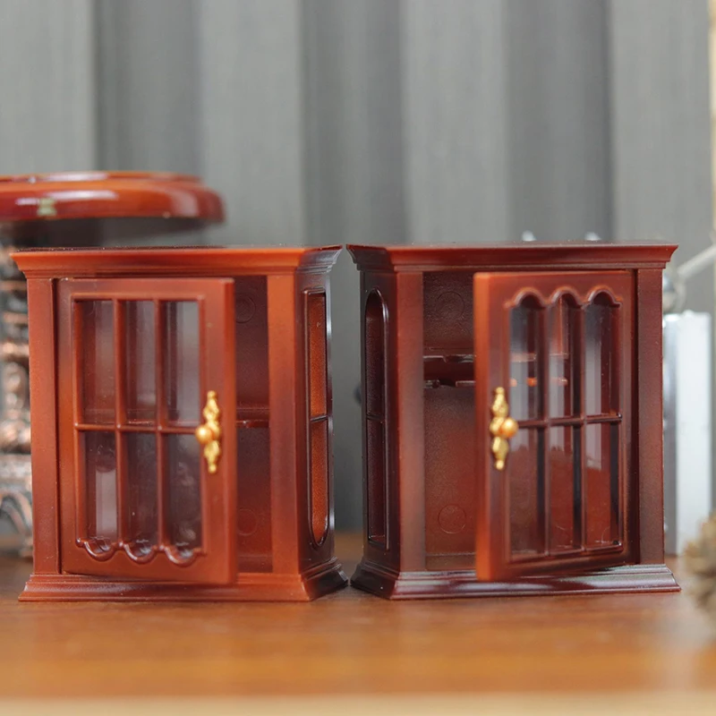 1 шт. миниатюрный пластиковый настенный шкаф для кукольного домика 1:12