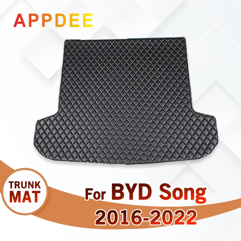 

Коврик для багажника автомобиля для BYD Song 2016 2017 2018 2019 2020 2021 2022, пользовательские автомобильные аксессуары, украшение интерьера автомобиля