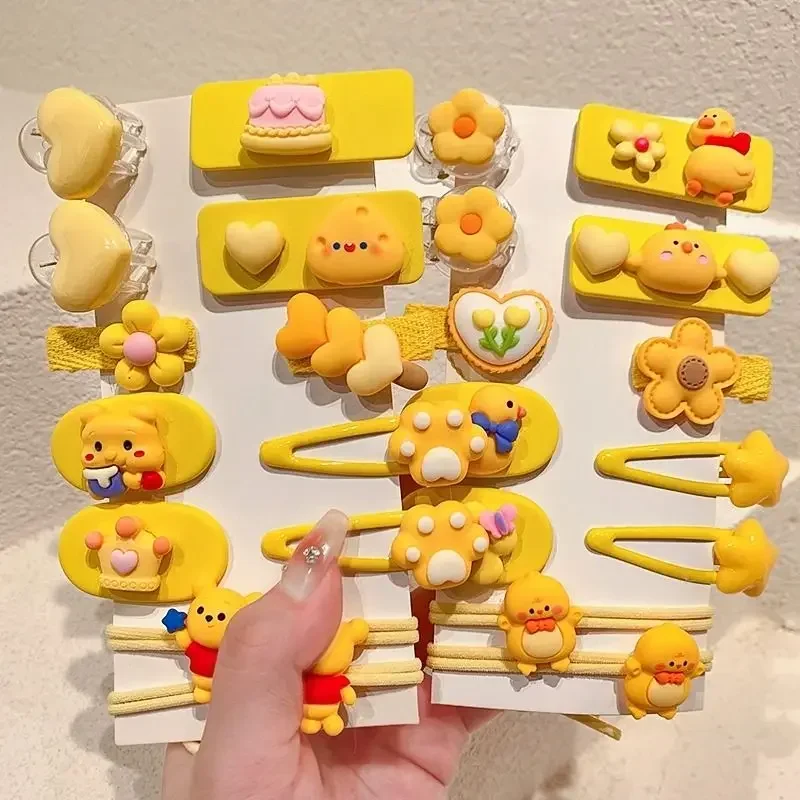 Заколка для волос Hello Kitty маленьких девочек Cinnamoroll милый зажим кавайные украшения