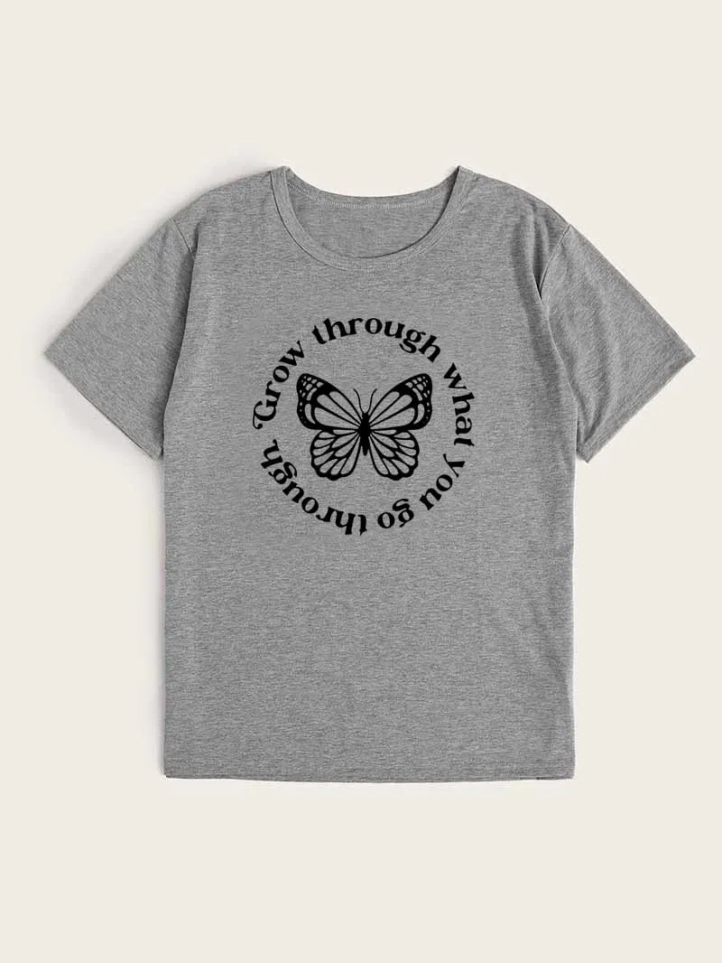 

Crow Through What You Go Through Bubble Tea Female Top Sexy V.o.v.a Friends Tv Show Woman T-shirts With Short Sleeves Alt Tops