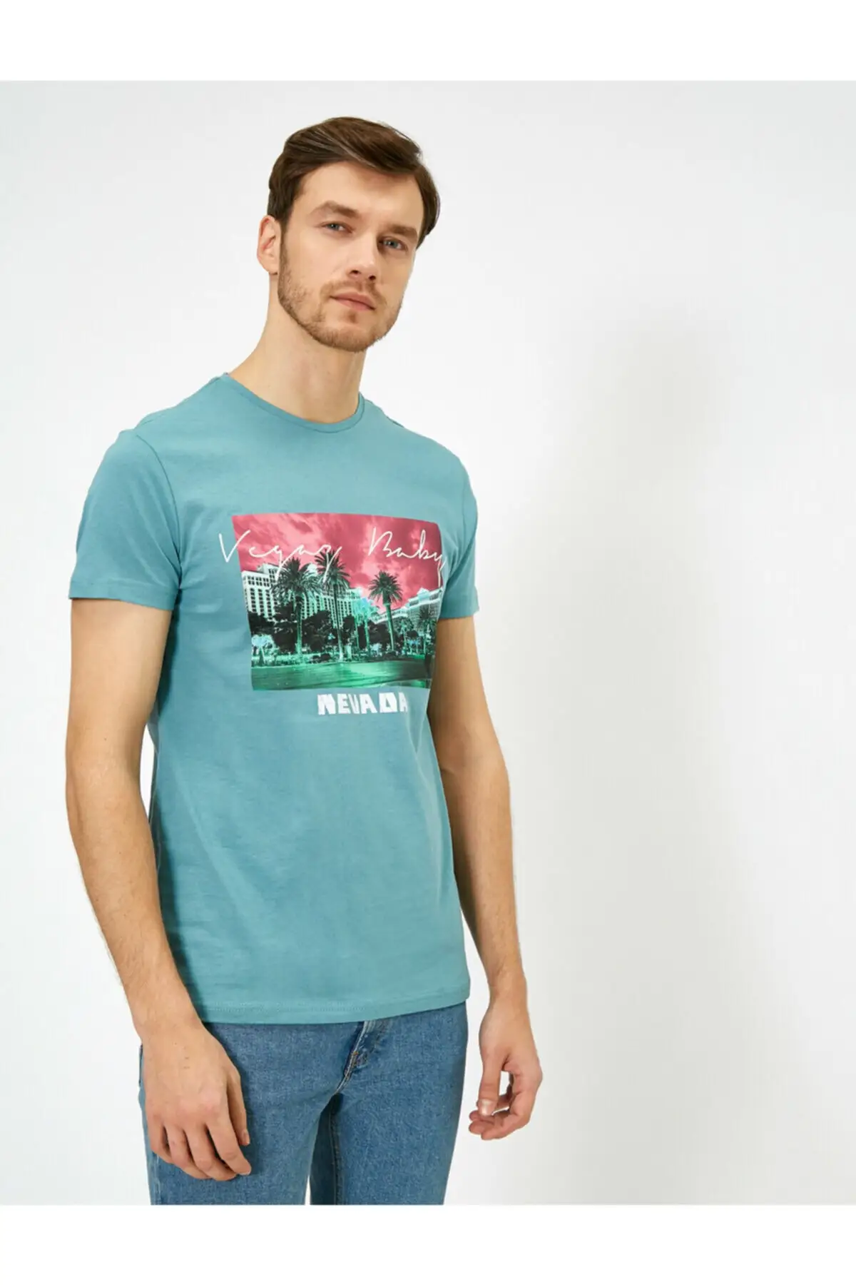 Мужская футболка с принтом Koton|Мужские футболки| |