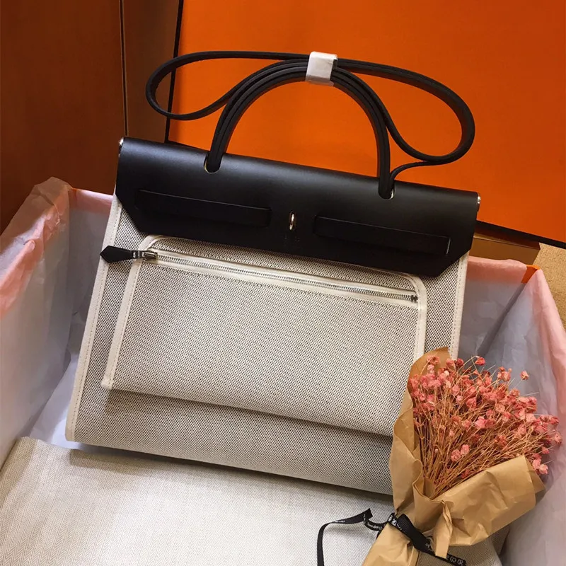 

Дизайнерская Холщовая Сумка Herbag31 в студенческом стиле, новинка 2023, кожаная женская сумка через плечо, модная брендовая сумка-мессенджер высокого качества