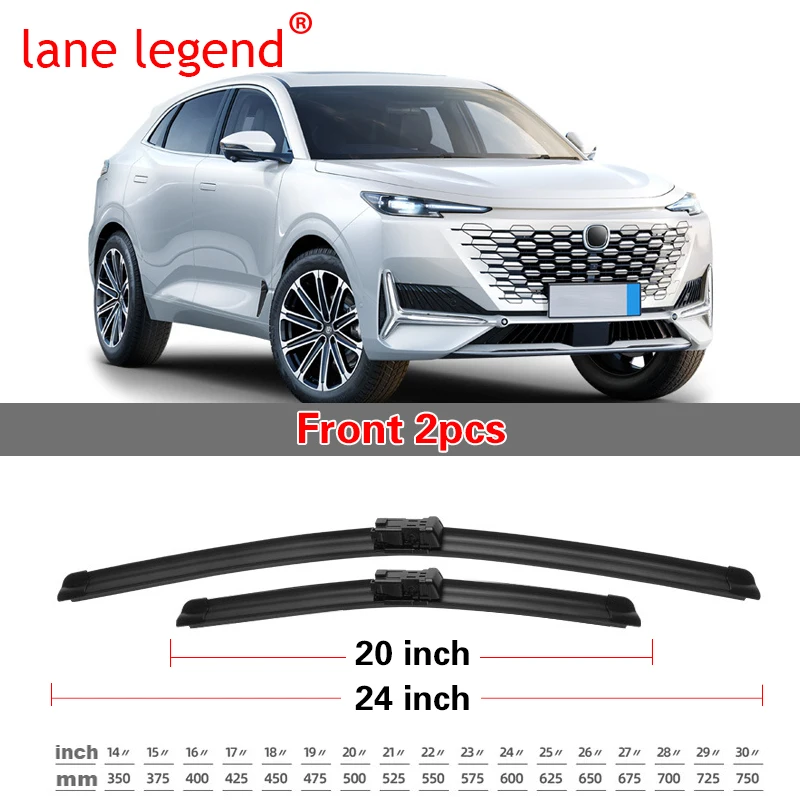 

Автомобильные передние и задние щетки стеклоочистителя для Changan UNI-K UNIK 2022 1 поколения, автомобильные аксессуары, щетки стеклоочистителя, резак