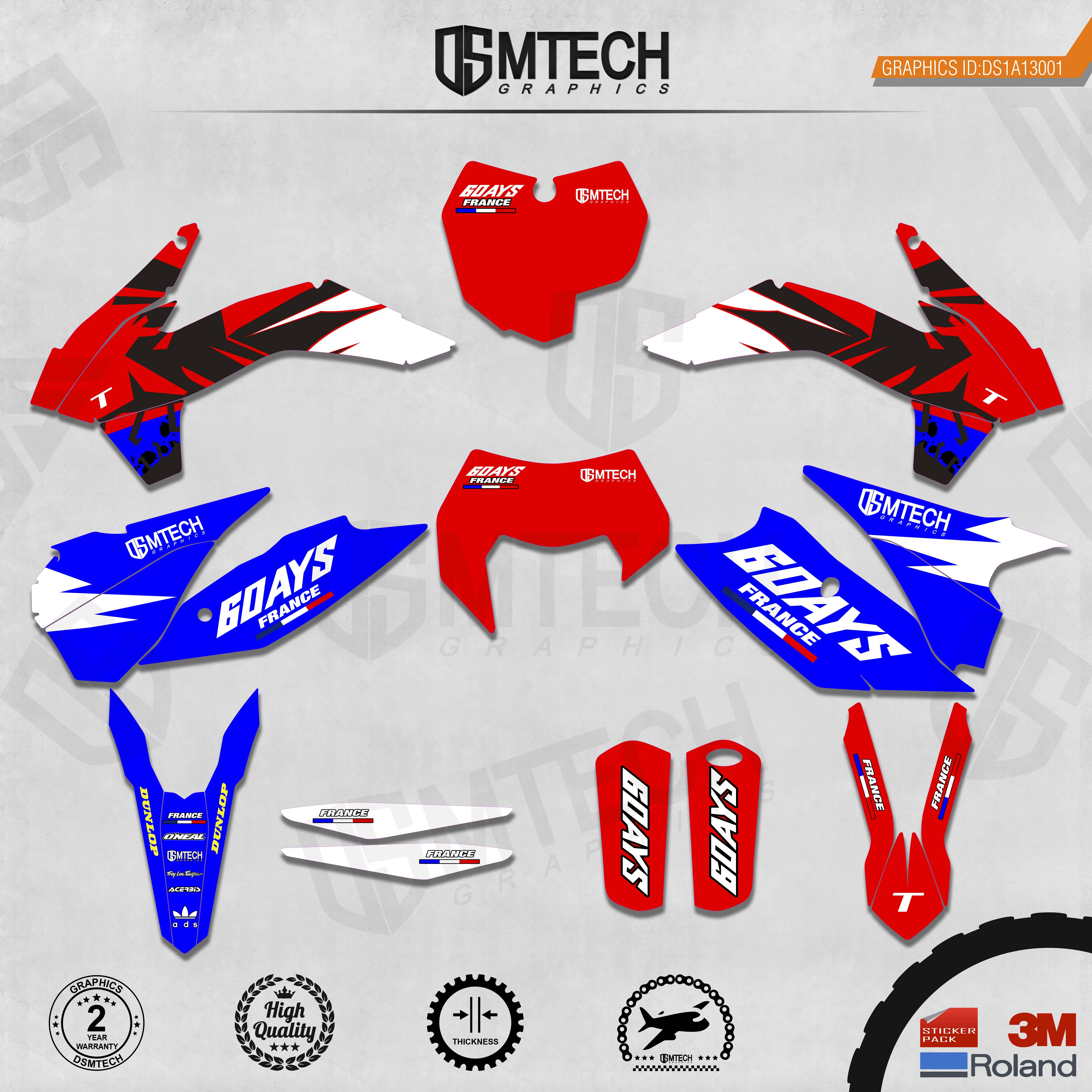 DSMTECH Customized Team Graphics Backgrounds Decals 3M Custom Stickers For 2013-2014 SXF 2015 SXF 2014-2015 EXC 2016 EXC  001
