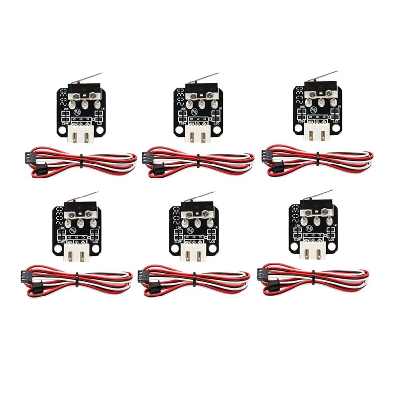 

6 шт., аксессуары для 3D-принтера, концевой ограничитель для оси X/Y/Z, 3Pin N/O N/C, используется мини-переключатель для детской серии